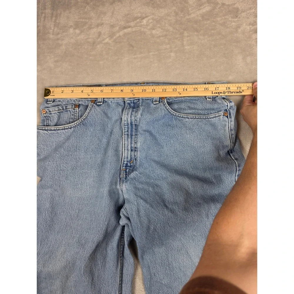 Vintage Levis 550 Relaxed Jeans Mens 38x34 Fit 36x34 Blue Made in USA Denim Y2K